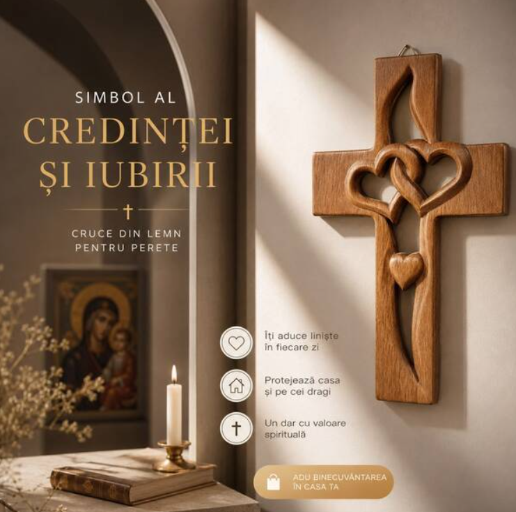 Crucea Iubirii Eterne™ – Un Simbol al Credinței și Dragoste