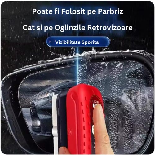 Burete pentru parbriz si oglinzi cu efect hidrofob