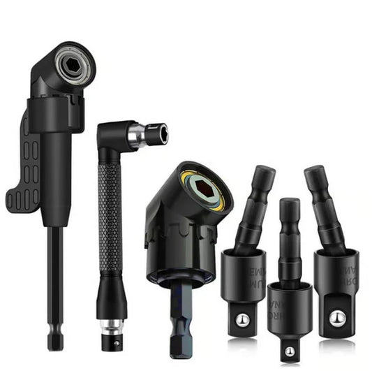 Set 6 Accesorii gaurit si insurubat 90° si 105° – Ideal pentru Spatii inguste